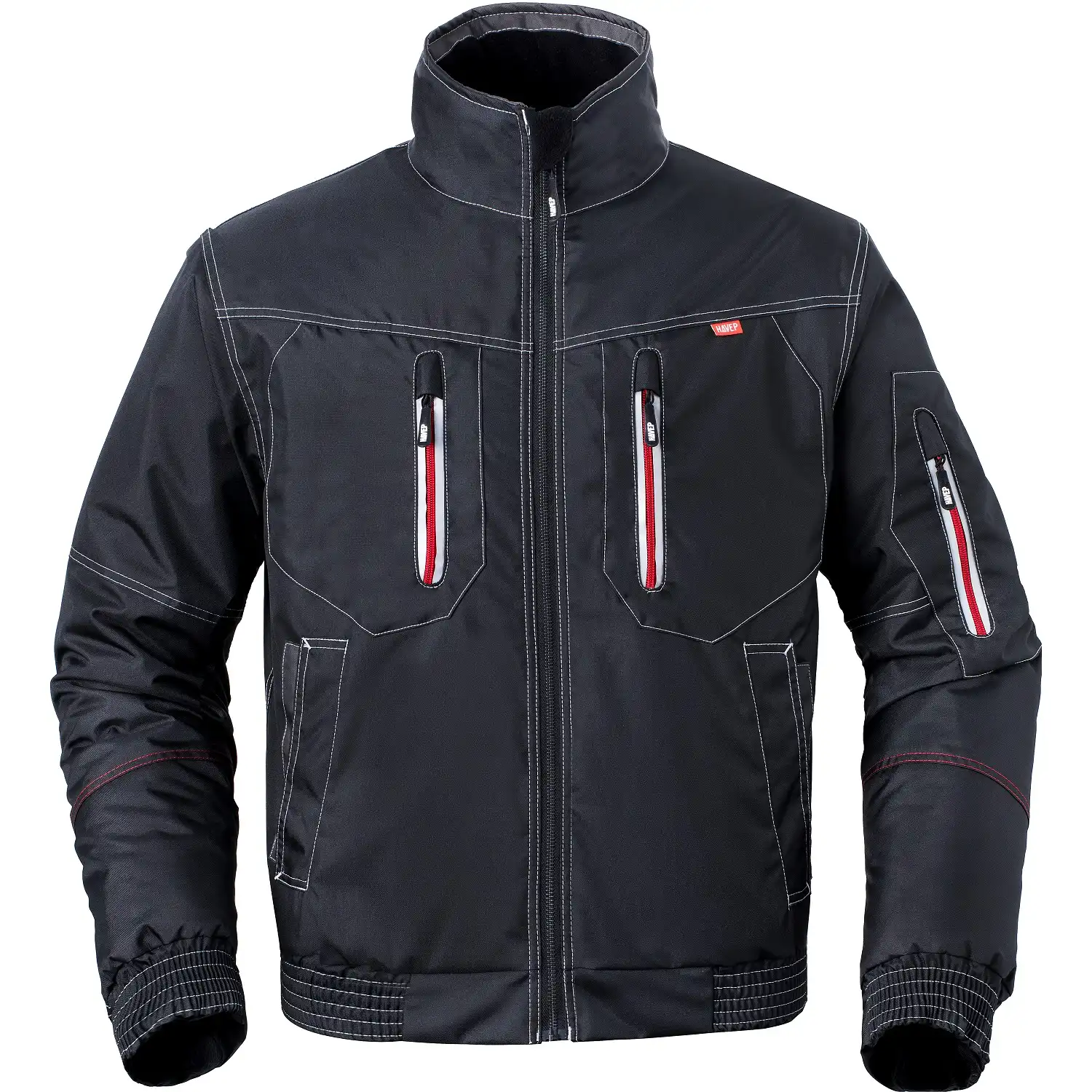 Pilotenjacke "50186" Attitude in schwarz/dunkelgrau, M - Bild 1