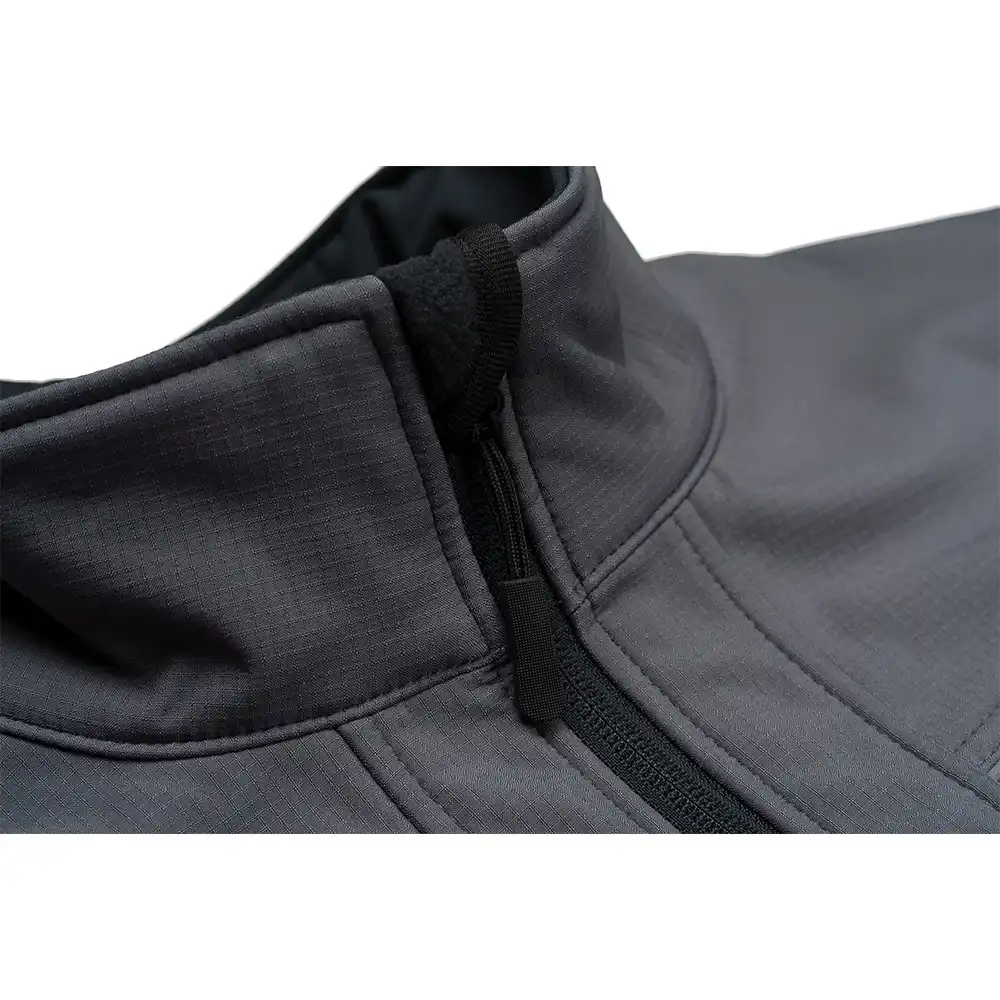 Softshelljacke "HIGHLINE" in schiefer/schwarz/rot, 4XL - Thumbnail 6
