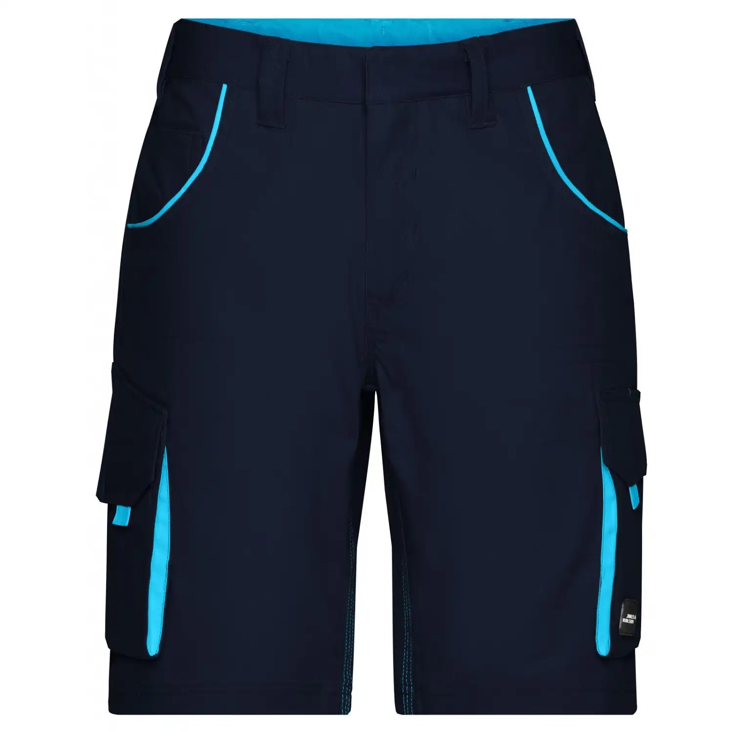 Funktionelle kurze Hose "JN872" in navy/turquoise, 58 - Bild 1