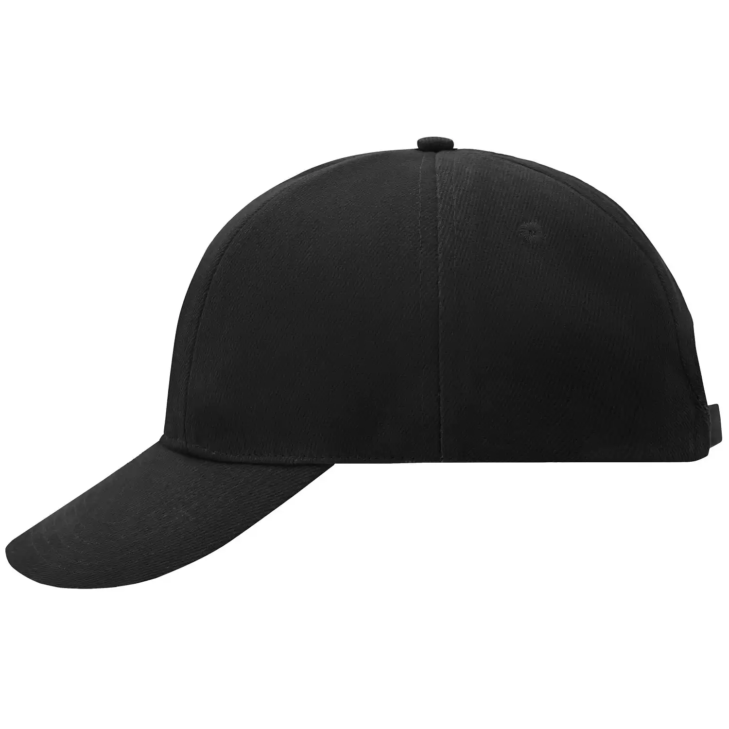 Basecap Turned "MB609" 6-Panel-Laminated in black - Bild 1