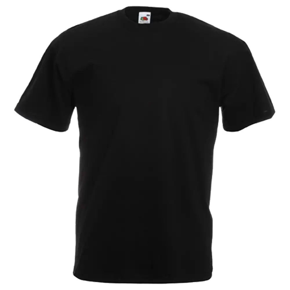 T-Shirt "F140" 100% Baumwolle Valueweight in black, L - Bild 1