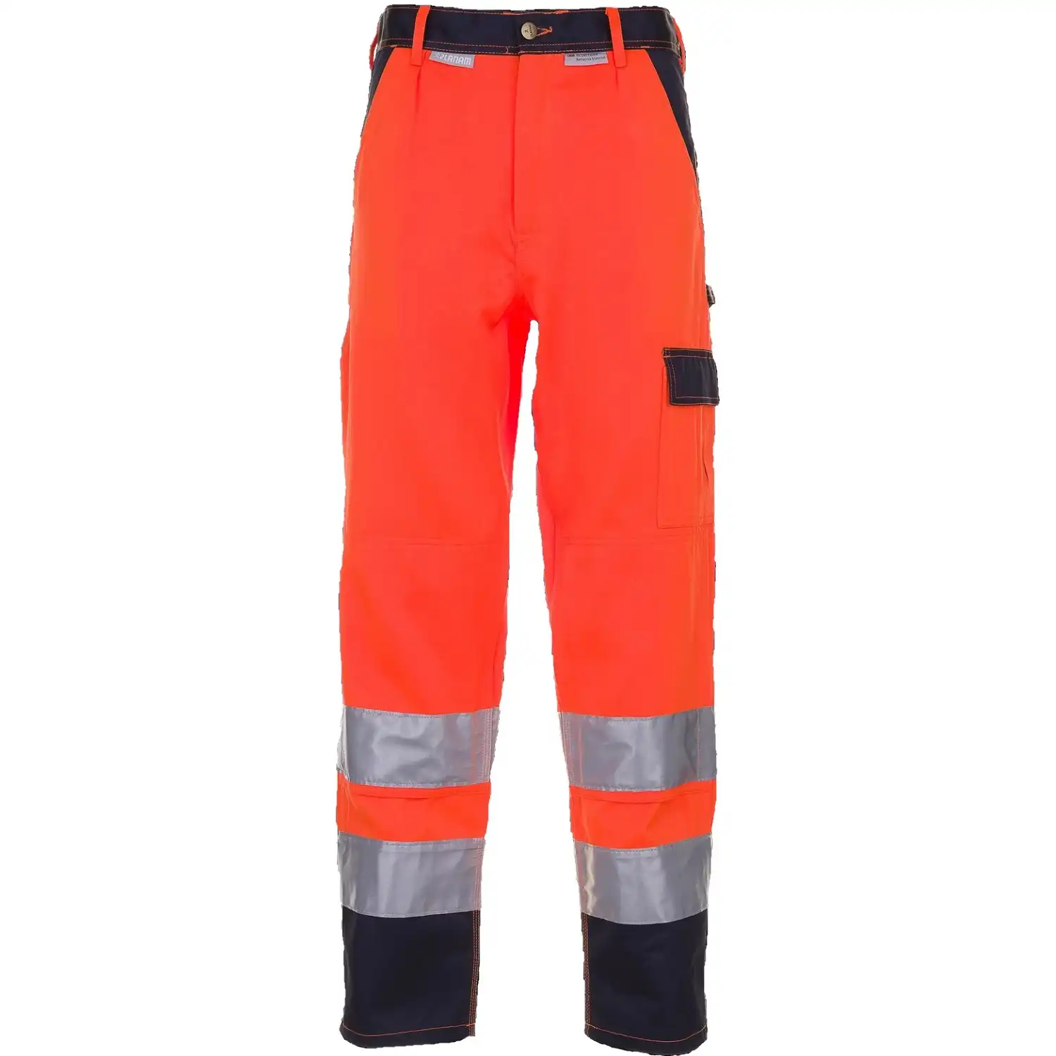 Warnschutz Bundhose "KONTRAST" in orange/marine, 42 - Bild 1