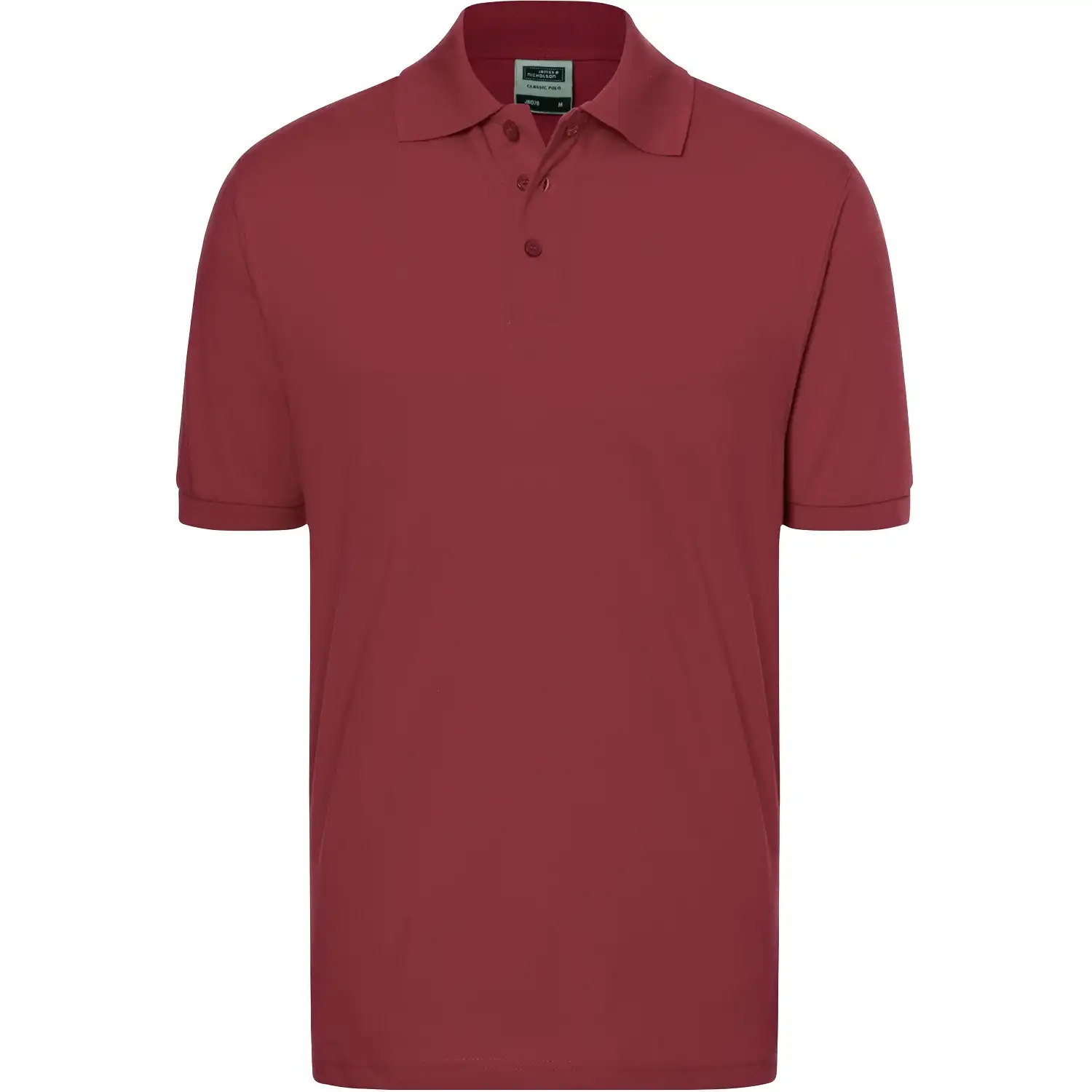 Polo-Shirt Classic "JN070" in wine, 3XL - Bild 1
