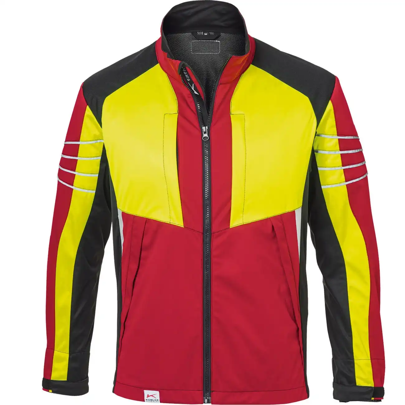 Forstschutz Ultrashell-Jacke Pro "FOREST" rot/gelb in L - Bild 1
