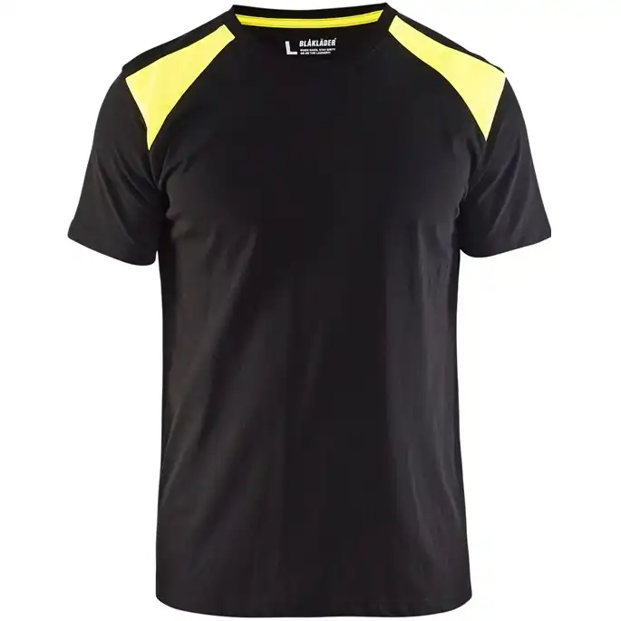 T-Shirt "3379" in schwarz/gelb, M - Thumbnail 1