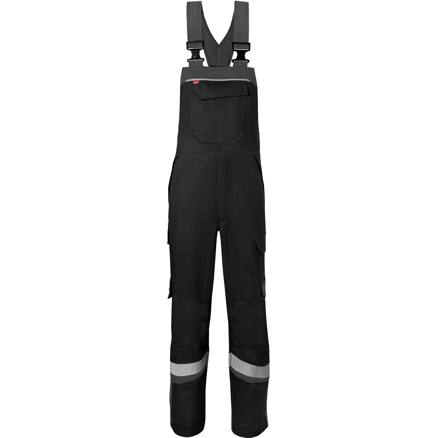 Multinorm Latzhose "20291" 5safety Image+ in schwarz/dunkelgrau, 44 - Bild 1