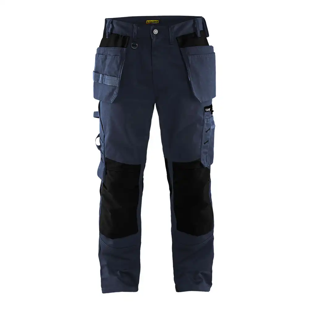 Handwerkerhose "1555" in marine/schwarz, C48 - Thumbnail 1