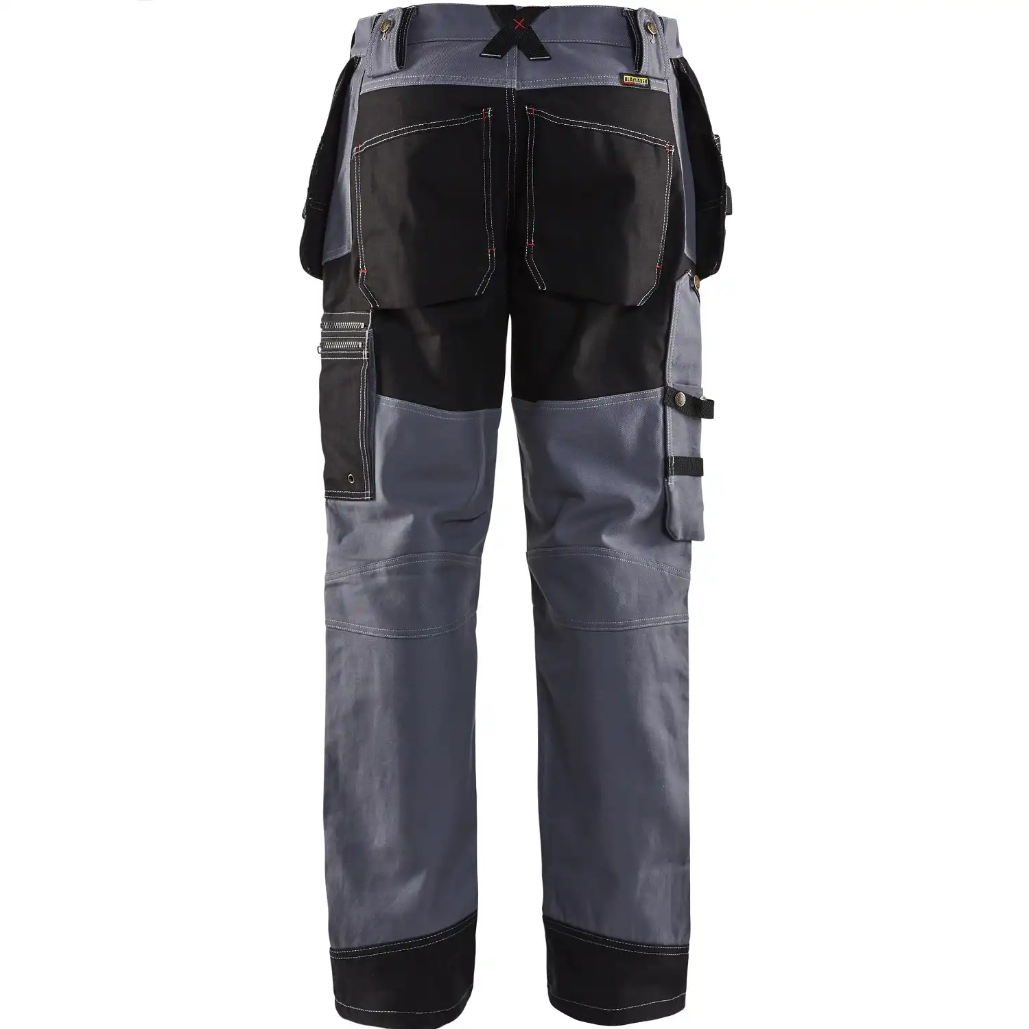 Handwerkerhose "X1500" 100% Baumwolle in grau/schwarz, D25 - Thumbnail 2