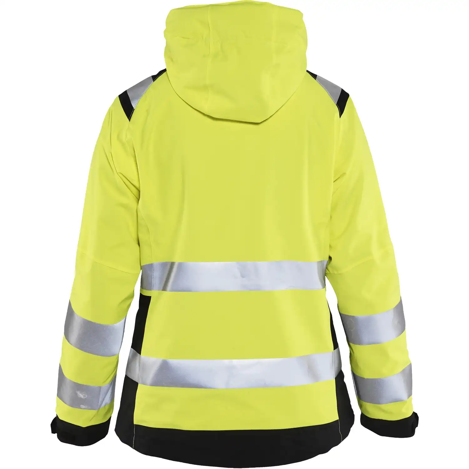 Damen Warnschutz Regenjacke "4904" in gelb/schwarz, 3XL - Thumbnail 2