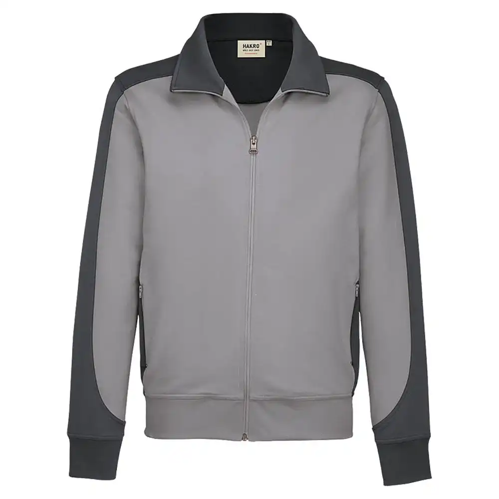 Sweatjacke Contrast "Performance" 477 in titan, XL - Bild 1