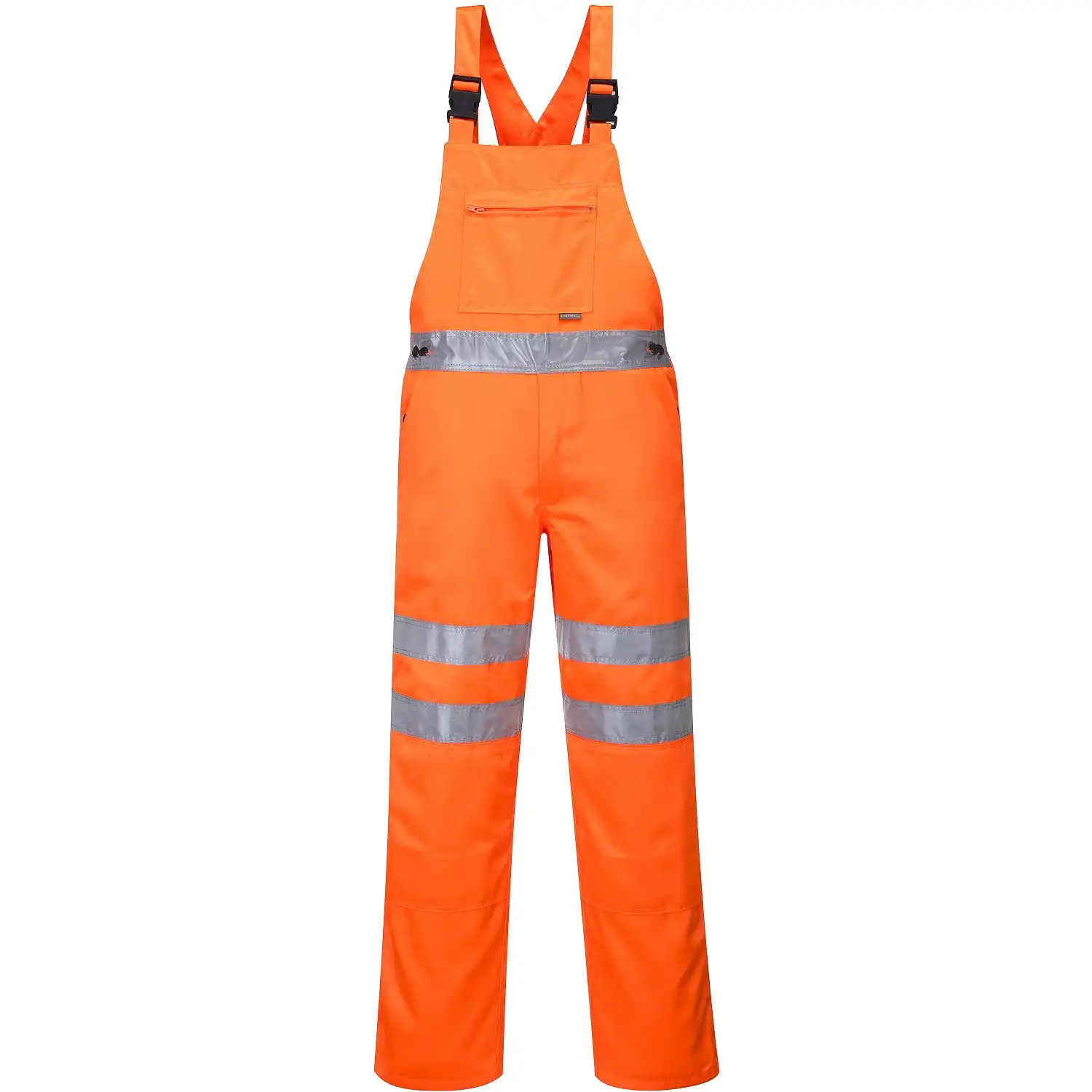 Warmschutz Latzhose "RT43" Bahn orange in S - Thumbnail 1