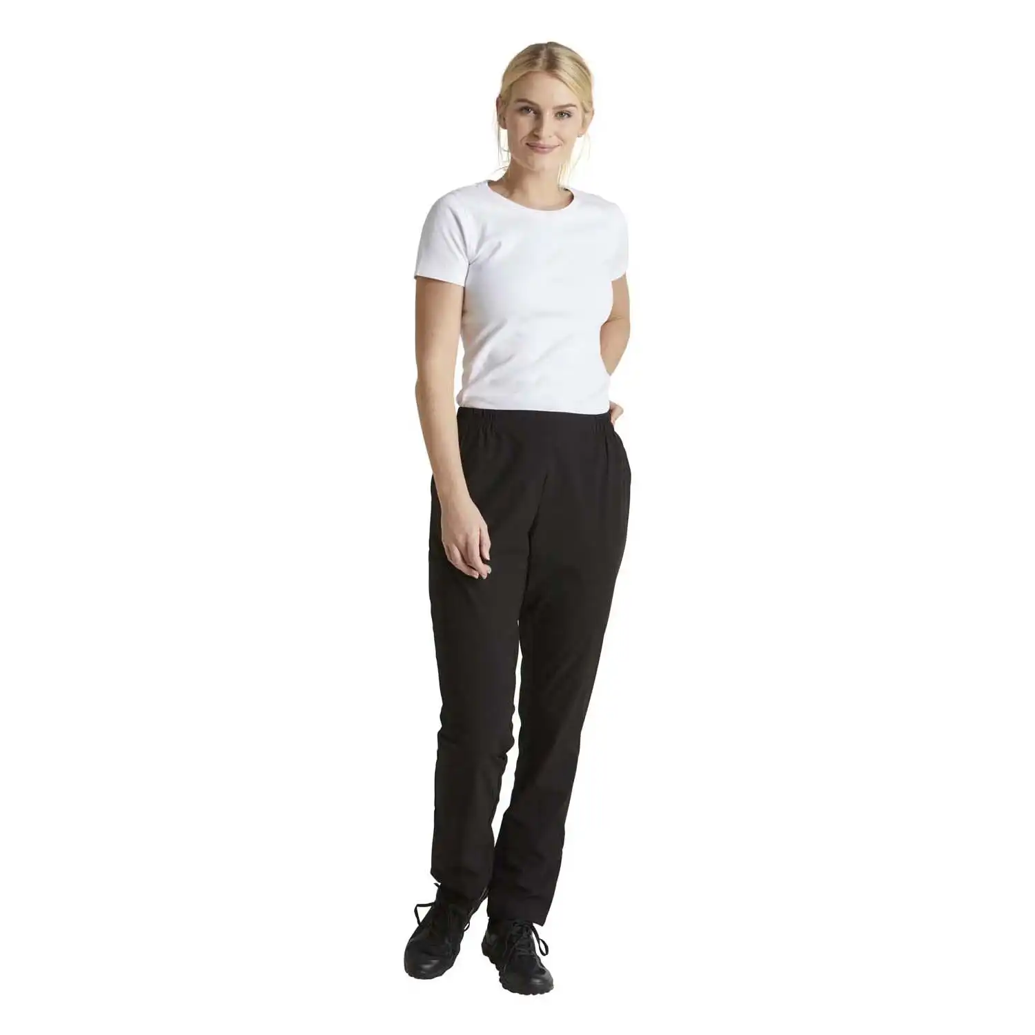 Unisex Stretch Schlupfhose "16219" in schwarz, L - Thumbnail 3