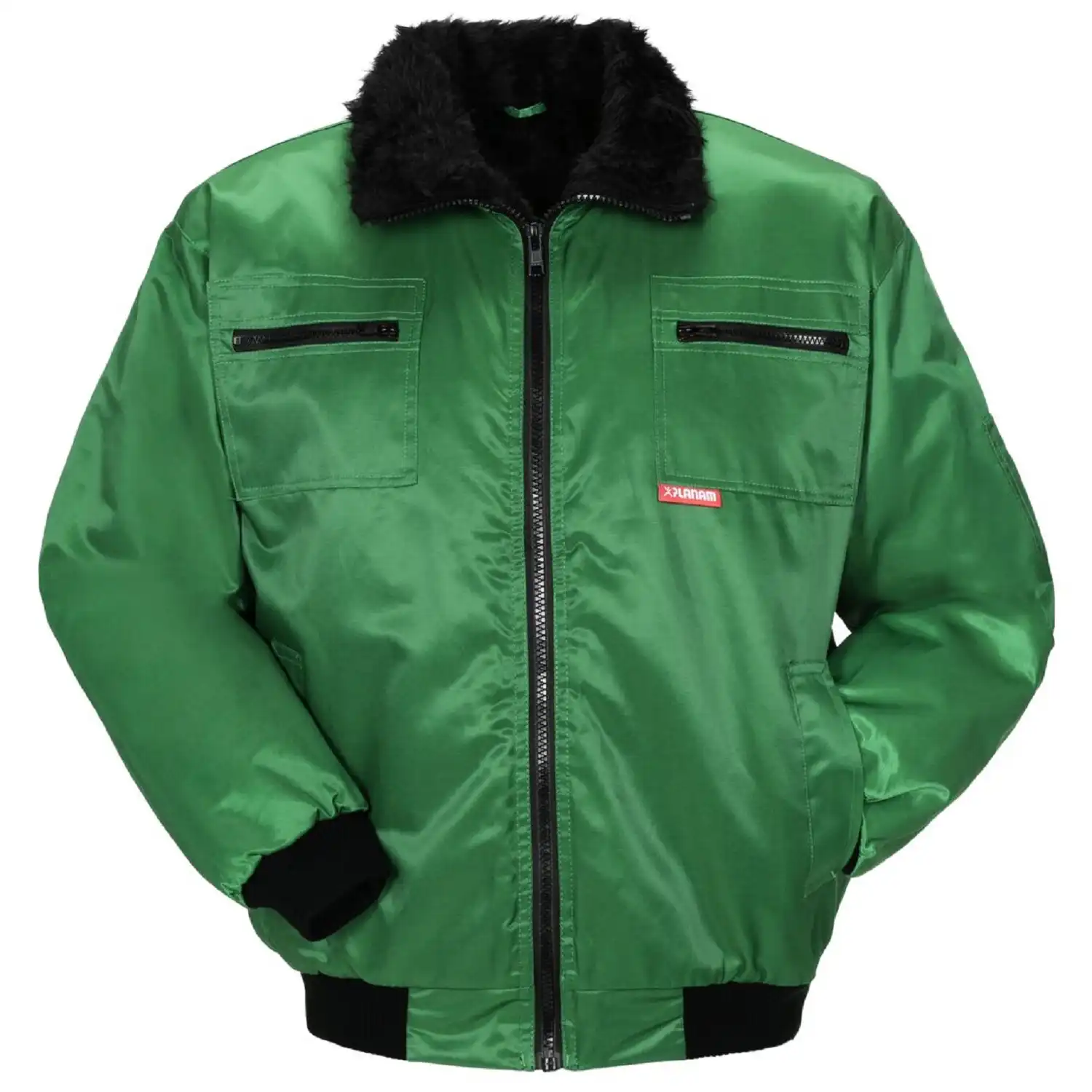 Winter-Pilotenjacke "GLETSCHER" Outdoor in grün, L - Bild 1