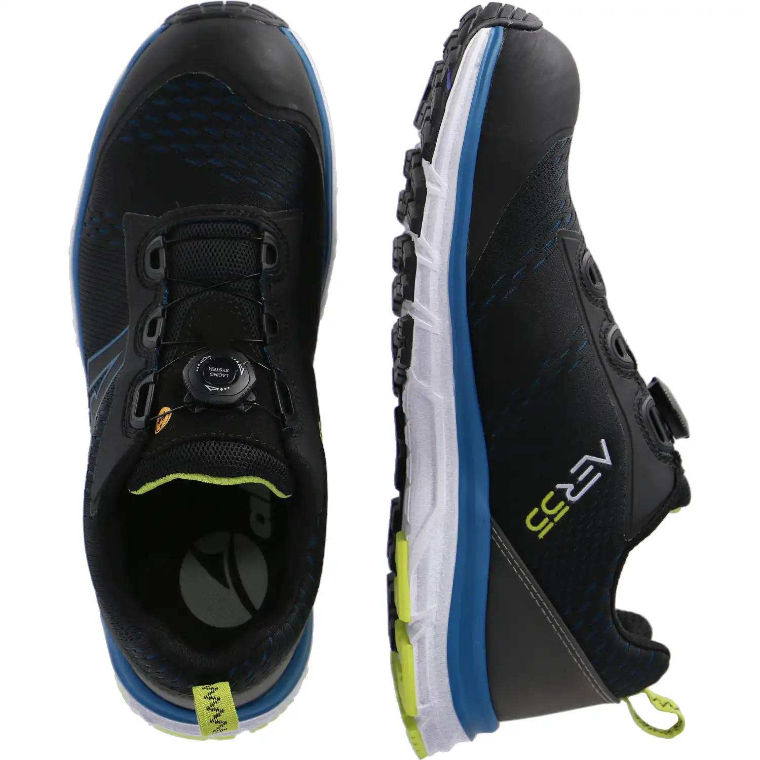 Sicherheitshalbschuhe S1P "AER55 IMPULSE BLACK BLUE QL LOW" in 36 - Thumbnail 2