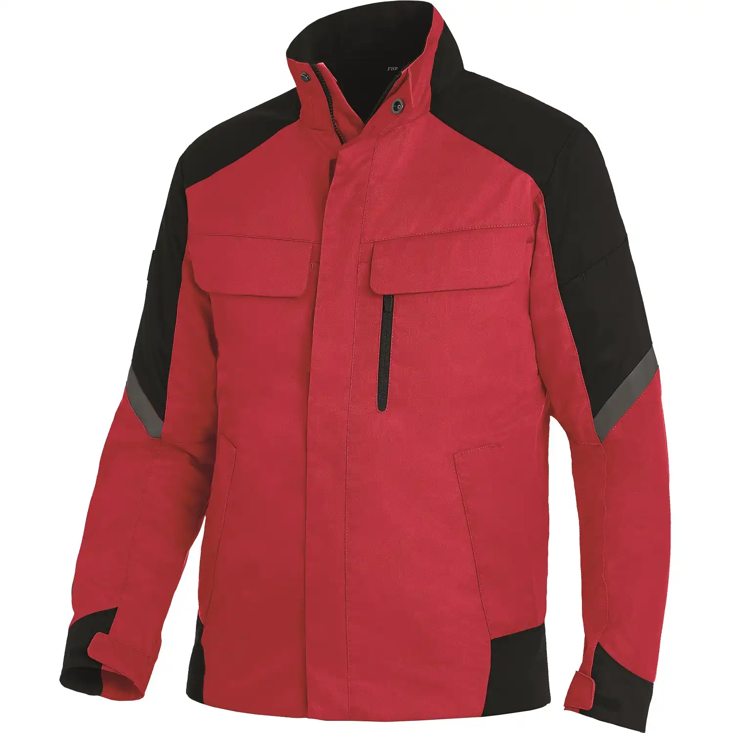 Arbeitsjacke "FRANK" in rot/schwarz, L - Thumbnail 1