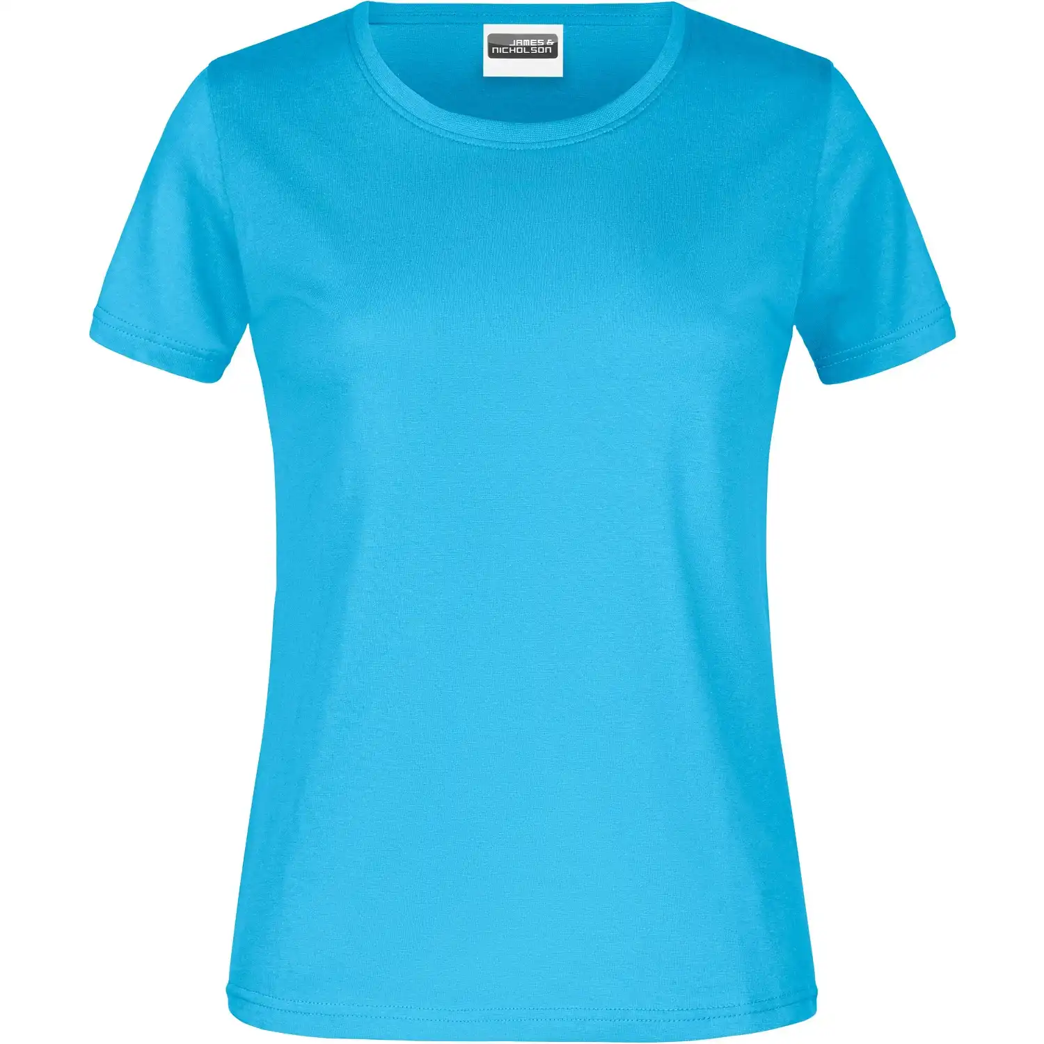 Damen Basic T-Shirt 180g/m² "JN789" in turquoise, S - Bild 1