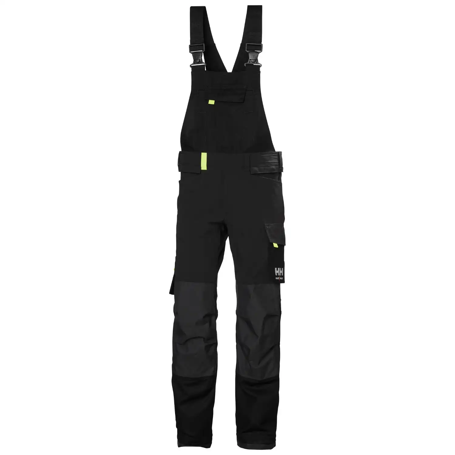 Stretch Latzhose "OXFORD 4X HH CONNECT™ BIB" in schwarz/dunkelgrau, C146 - Thumbnail 1