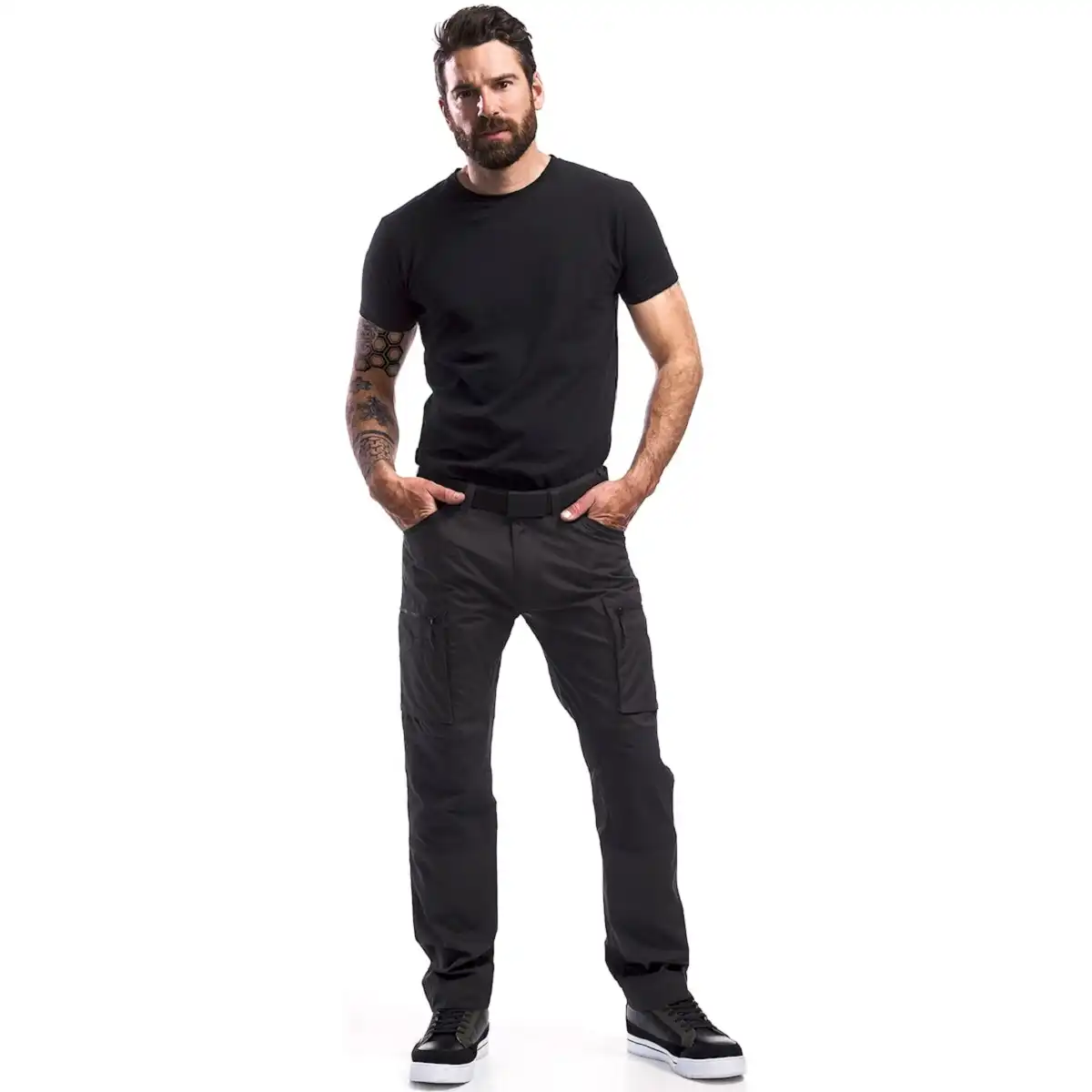 Service Bundhose "1459-1845"  166 g/m² in dunkelgrau/schwarz, 52 - Thumbnail 3