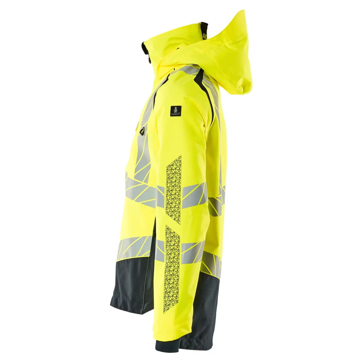 Warnschutz Regenjacke zweifarbig "ACCELERATE SAFE" in gelb/schwarz, XXL - Thumbnail 3