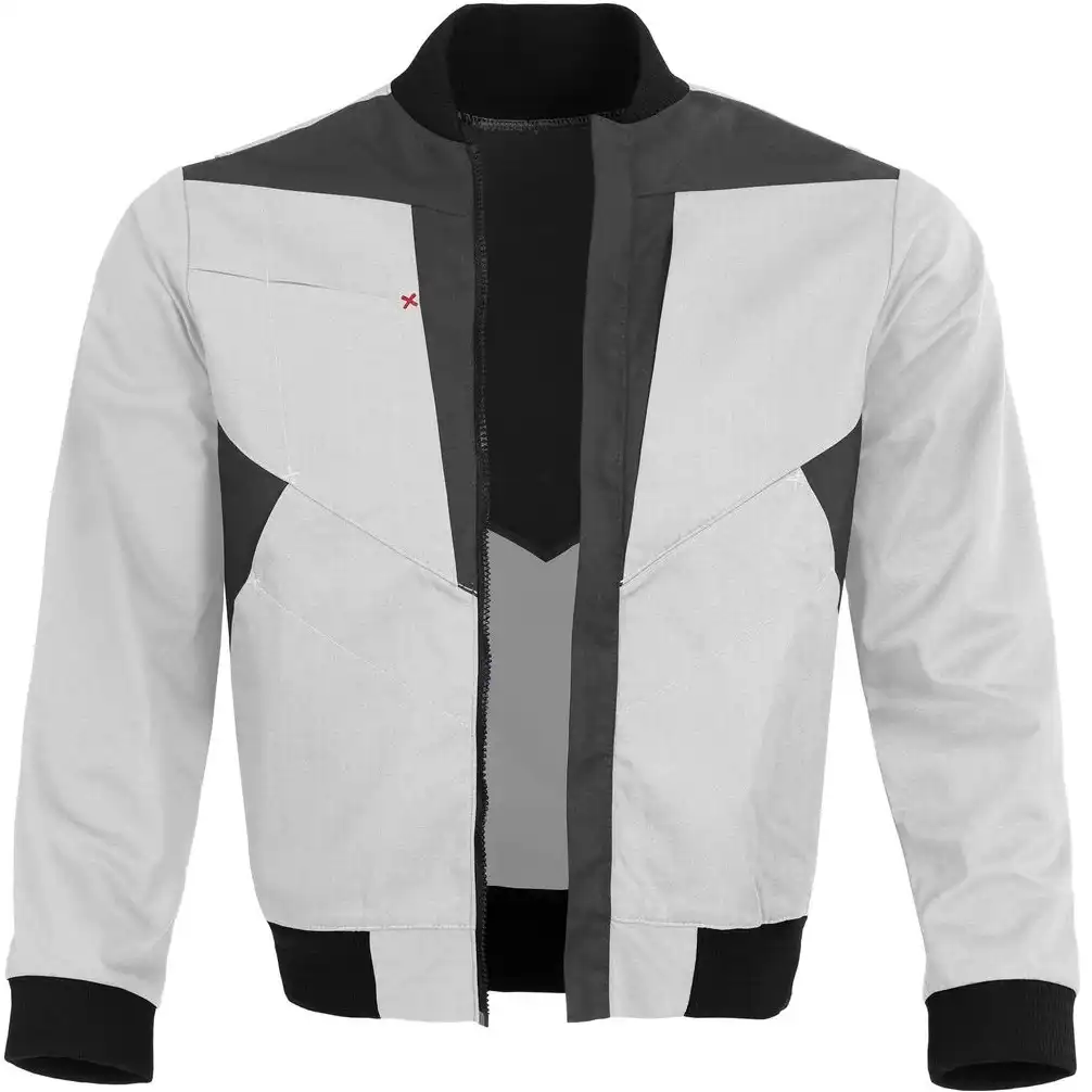 Bundjacke "61939QX" X-Serie in weiß/grau, L - Thumbnail 1