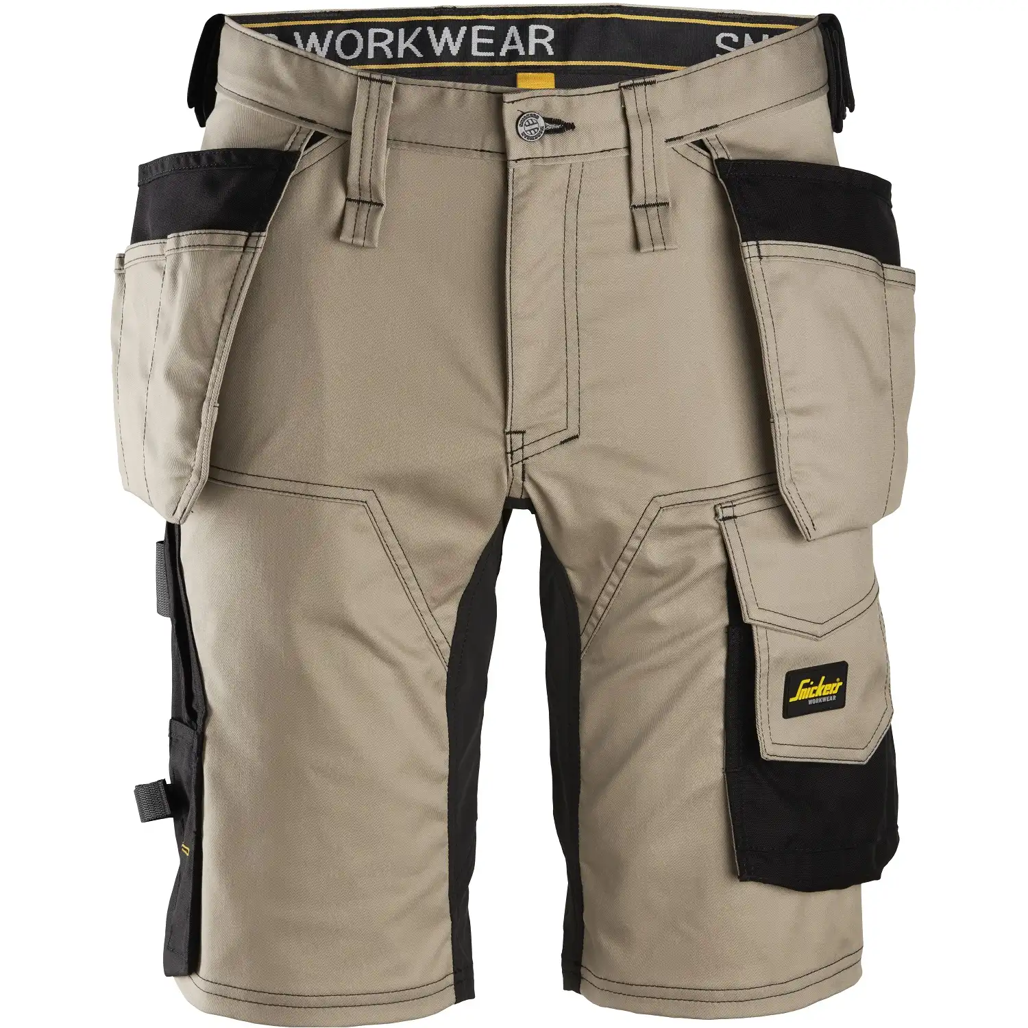 Handwerker Shorts "6141" AllroundWork in khaki/Schwarz, 62 - Thumbnail 1