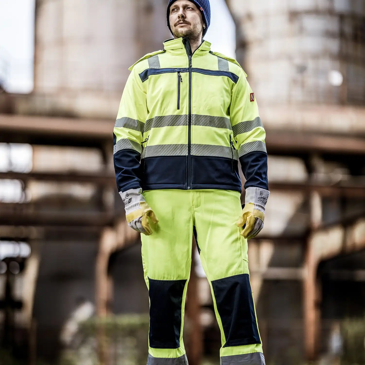 Warnschutz Softshelljacke "MOTION TEX VIZ"