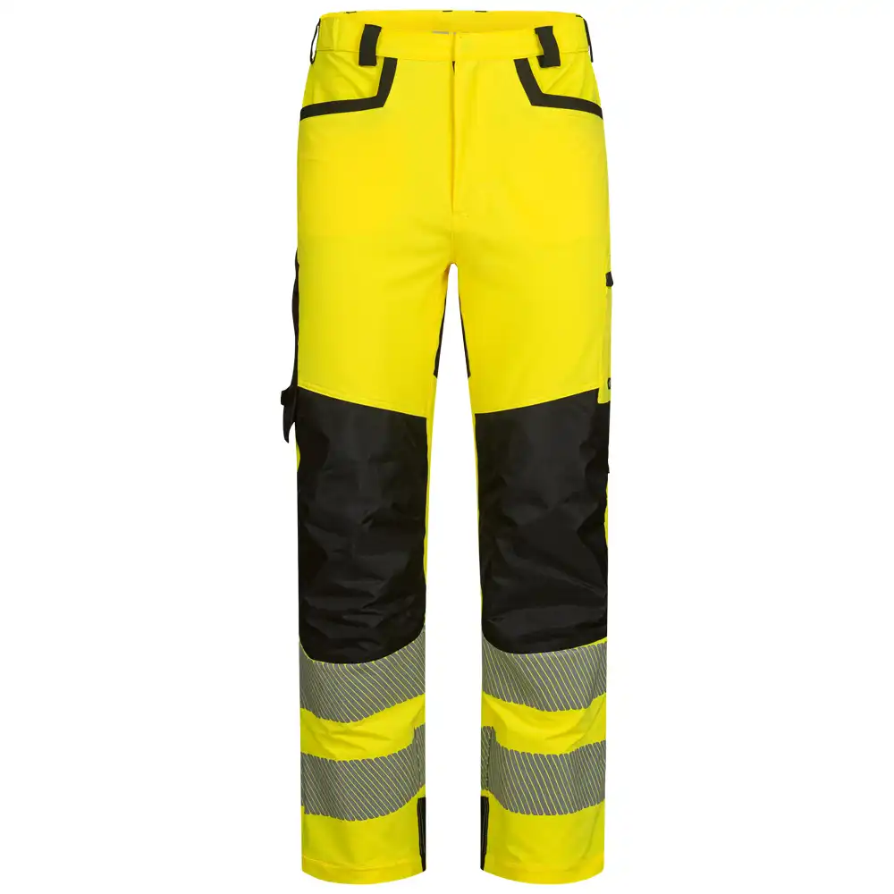 Warnschutz Stretch Bundhose Kl. 2  in gelb/schwarz, 28 - Thumbnail 1
