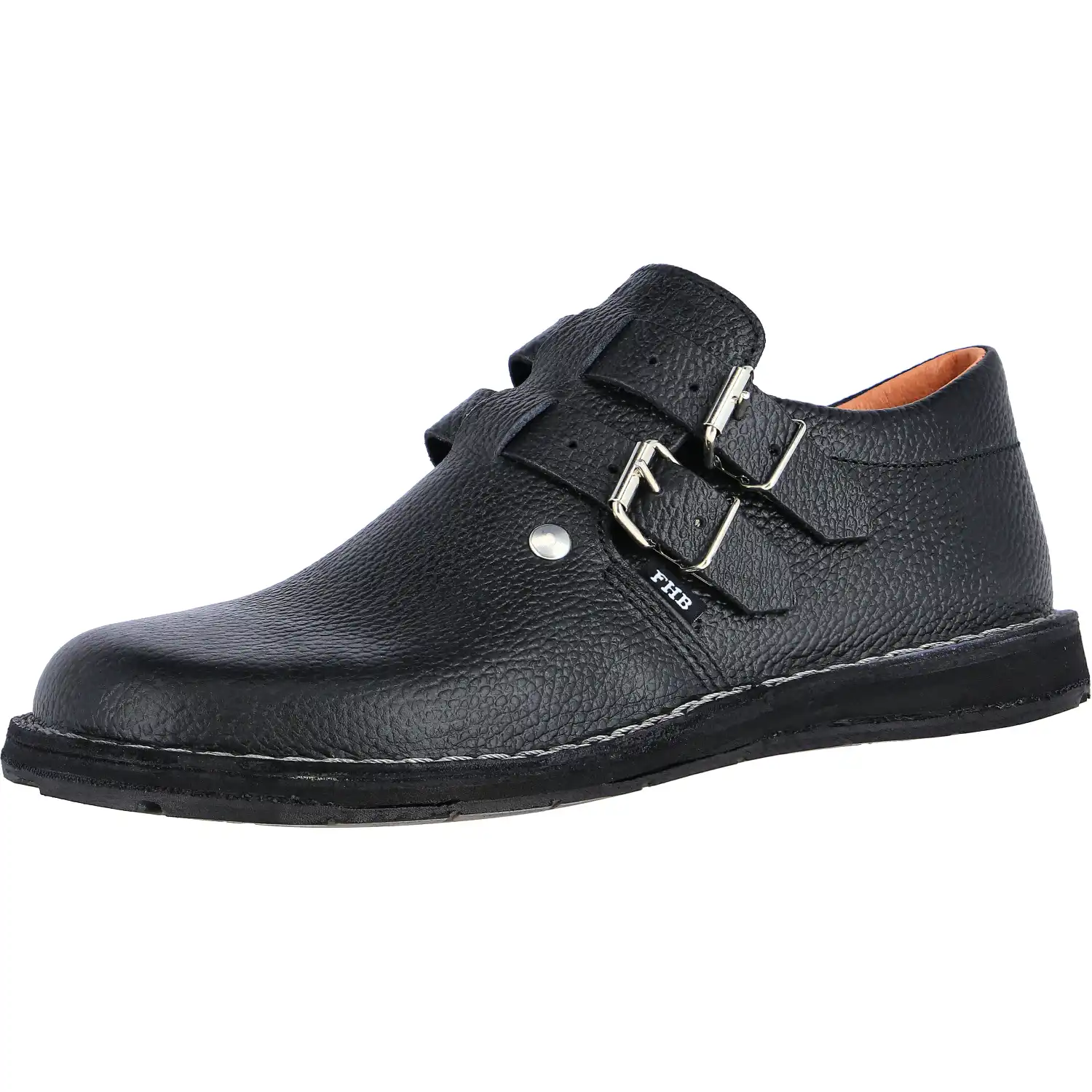 Dachdeckerhalbschuh Autorreifen Doppelschnalle "WILLI" in 47 - Thumbnail 1