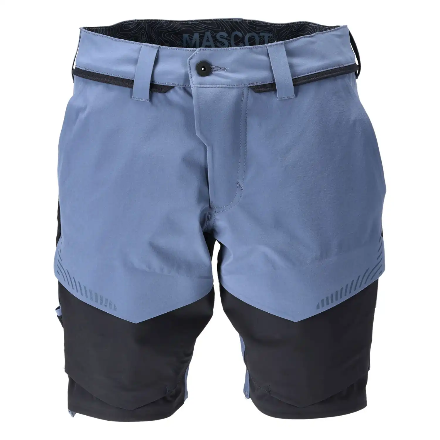 Stretch-Shorts "22149-605" Customized in steinblau/schwarzblau, 24C46 - Thumbnail 1