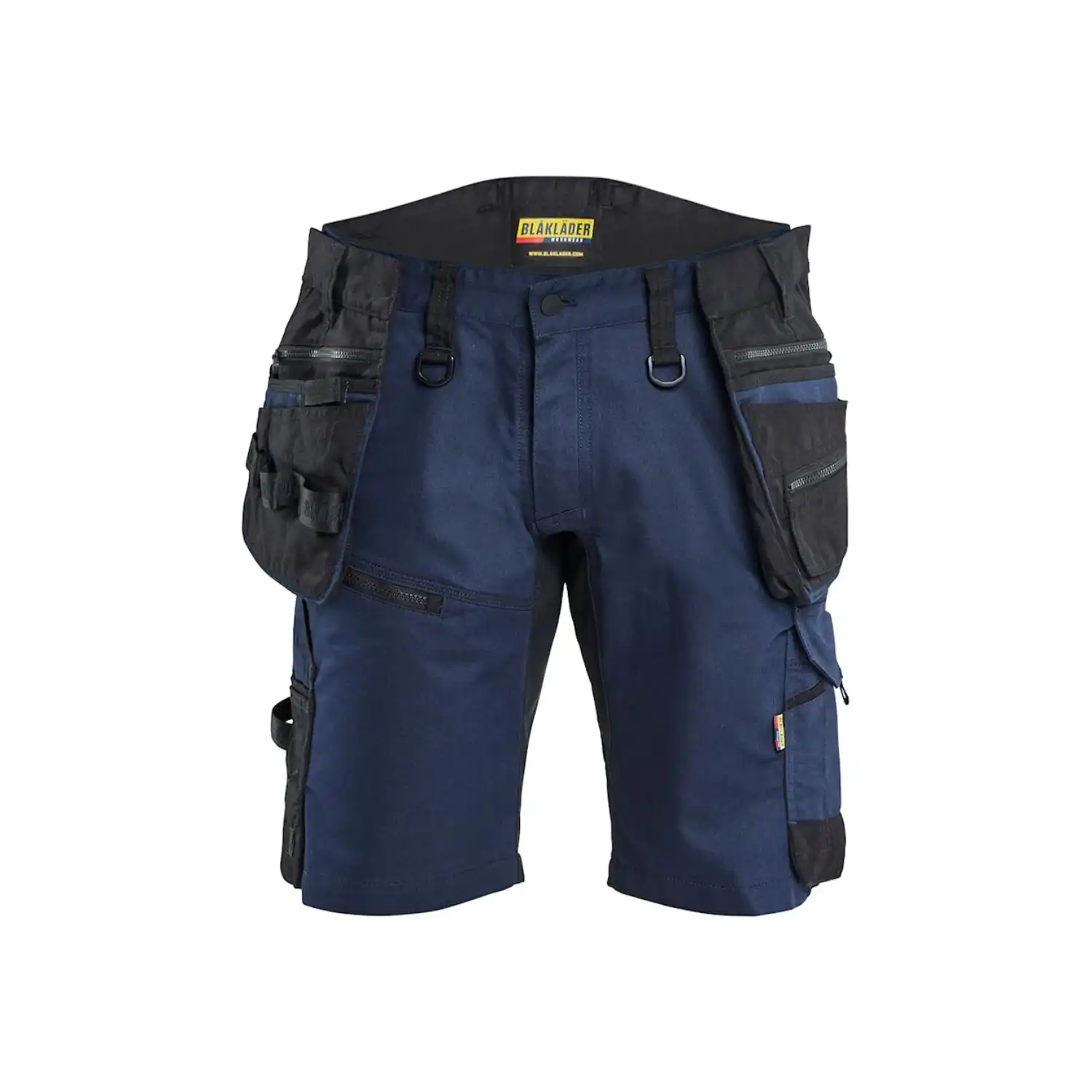 Stretch Shorts "STRIKER" in Dunkelmarine/Schwarz, C44 - Thumbnail 1