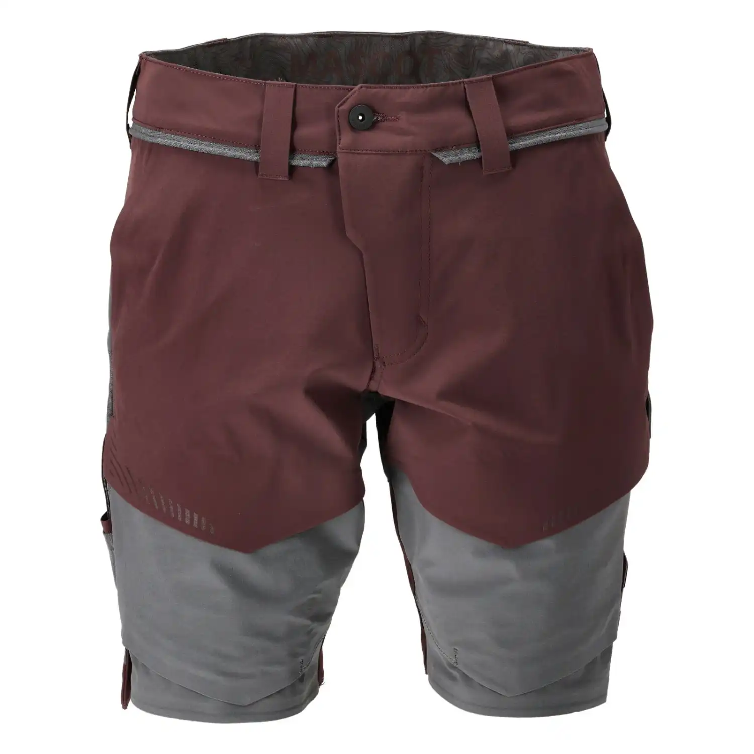 Stretch-Shorts "22149-605" Customized in bordeaux/anthrazit, 29C48 - Thumbnail 1