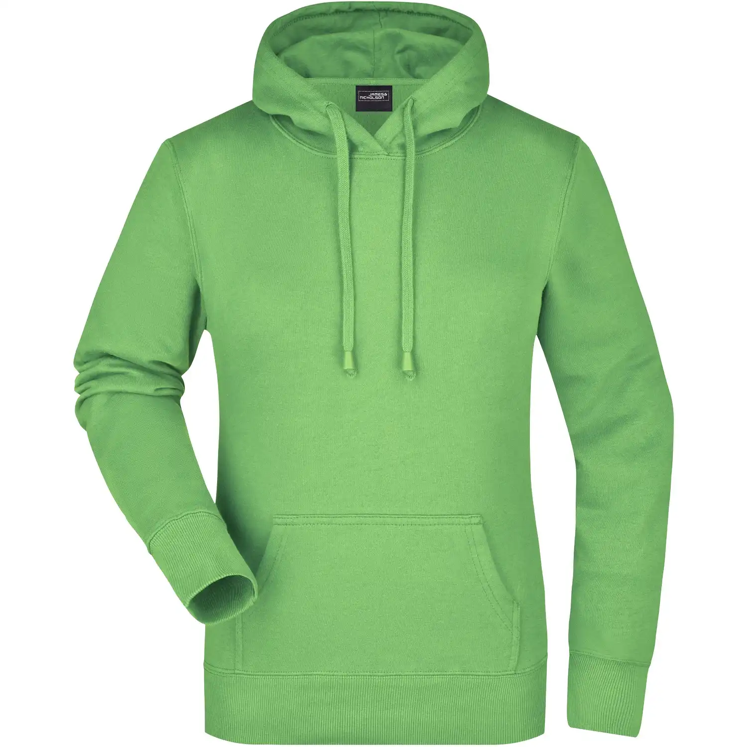 Damen Kapuzensweatshirt "JN051" in lime green, M - Bild 1