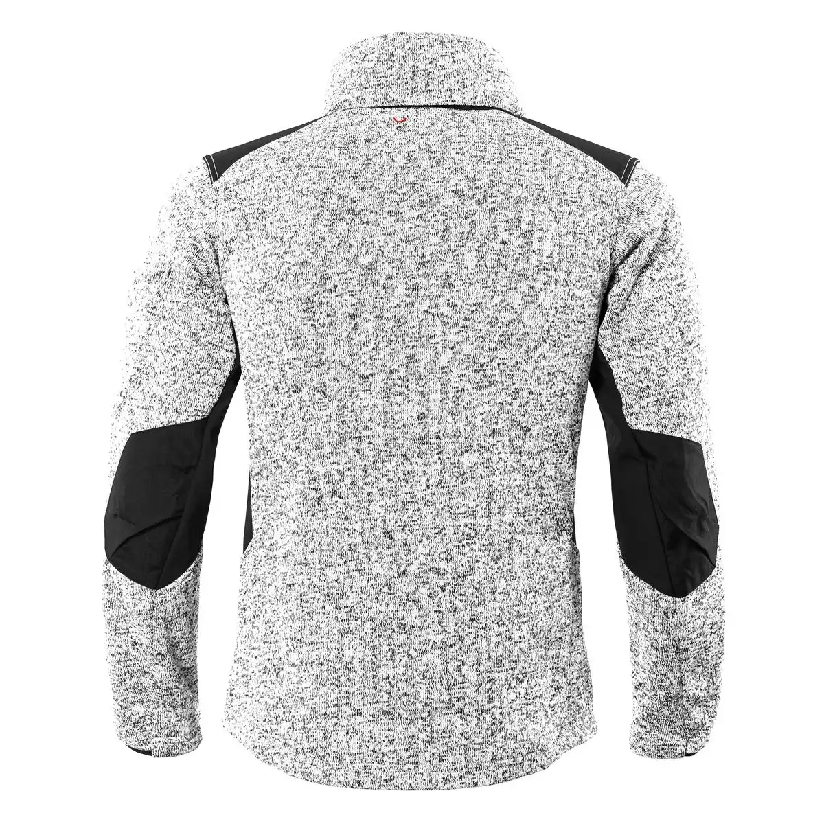 Strickfleece-Jacke "PROTECTANO" in weiß/meliert, XS - Thumbnail 2