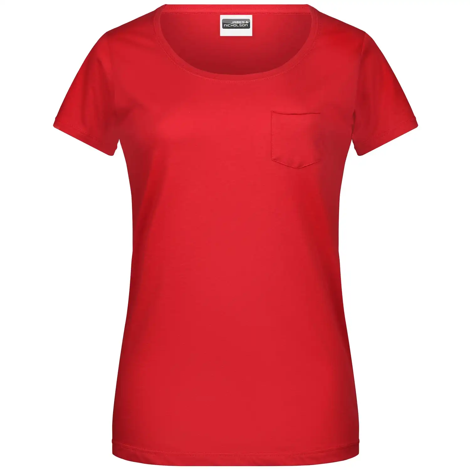 Damen T-Shirt Pocket "JN8003" in red, L - Bild 1