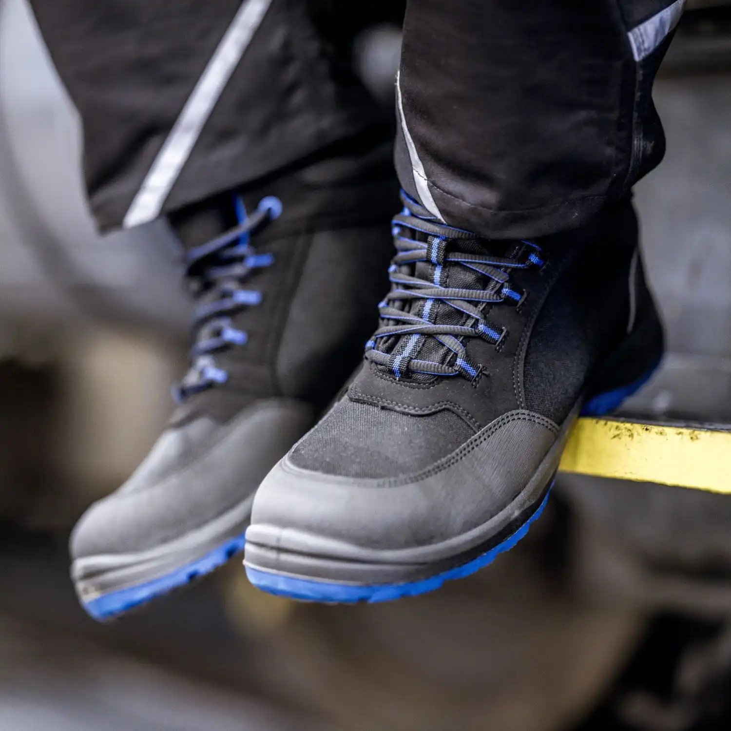 Sicherheitshochschuhe S3S "SOLID STEP" blau in 35 - Thumbnail 4