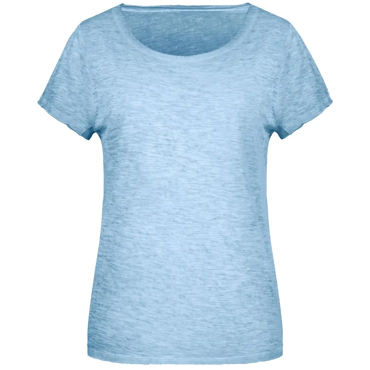 Damen Slub T-Shirt "8015" in horizon-blue, L - Bild 1