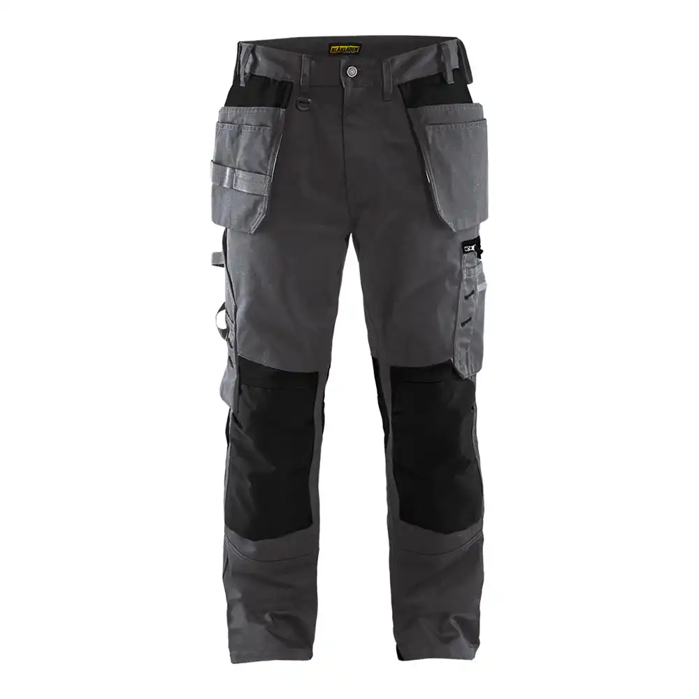 Handwerkerhose "1555" in dunkelgrau/schwarz, C52 - Thumbnail 1