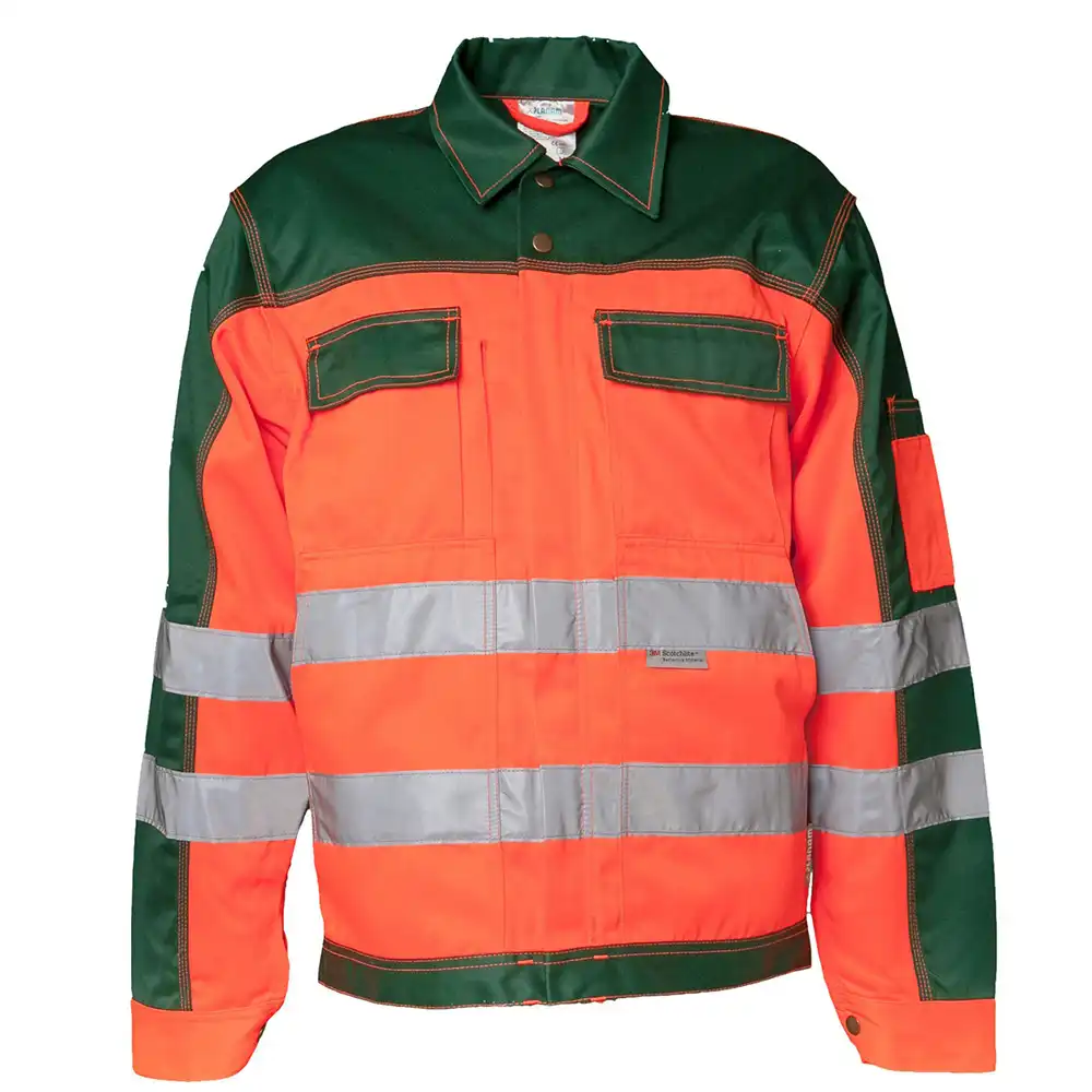 Warnschutz Bundjacke "KONTRAST" in orange/grün, 42 - Bild 1