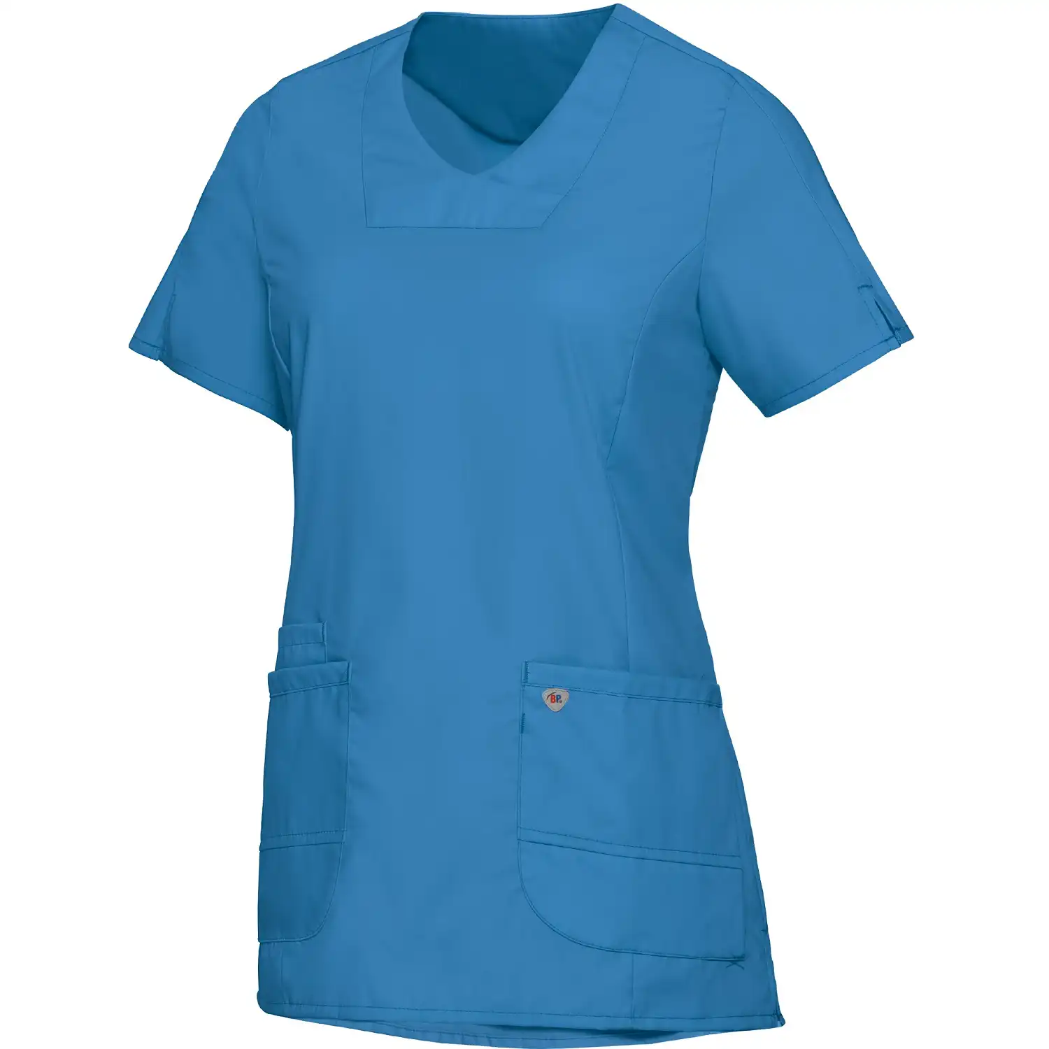 Damen Stretch Schlupfkasack "1762-241" Med & Care in azurblau, L - Thumbnail 1