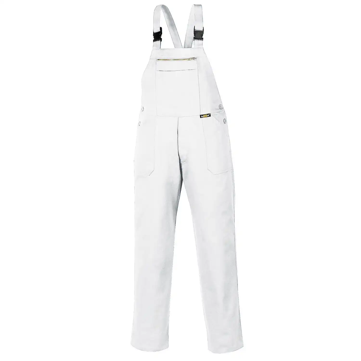 Latzhose 290g/m² "BASIC" Baumwolle in 24, Weiß - Bild 1