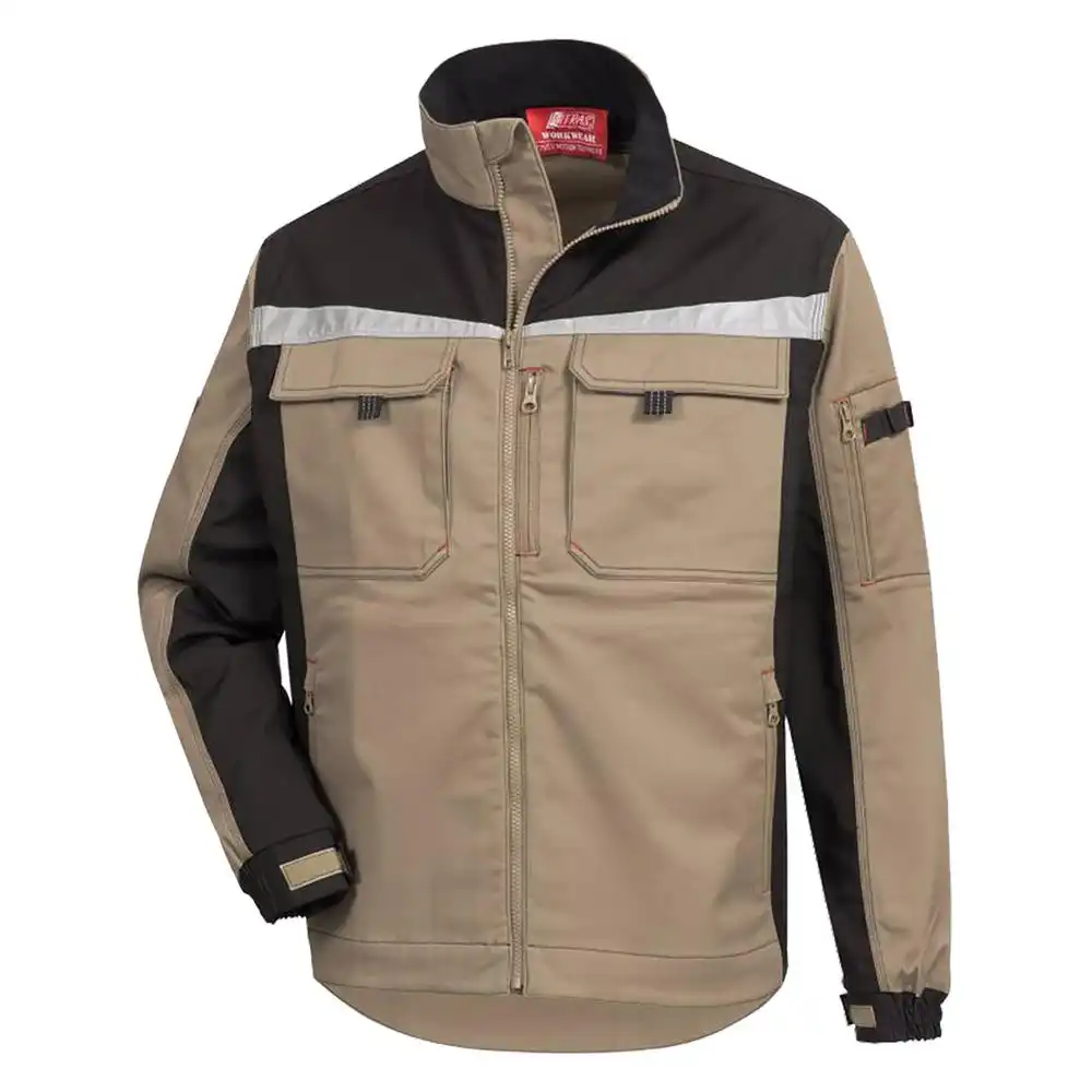 Arbeitsjacke " MOTION TEX PRO FX" in khaki/Schwarz, 48 - Thumbnail 1