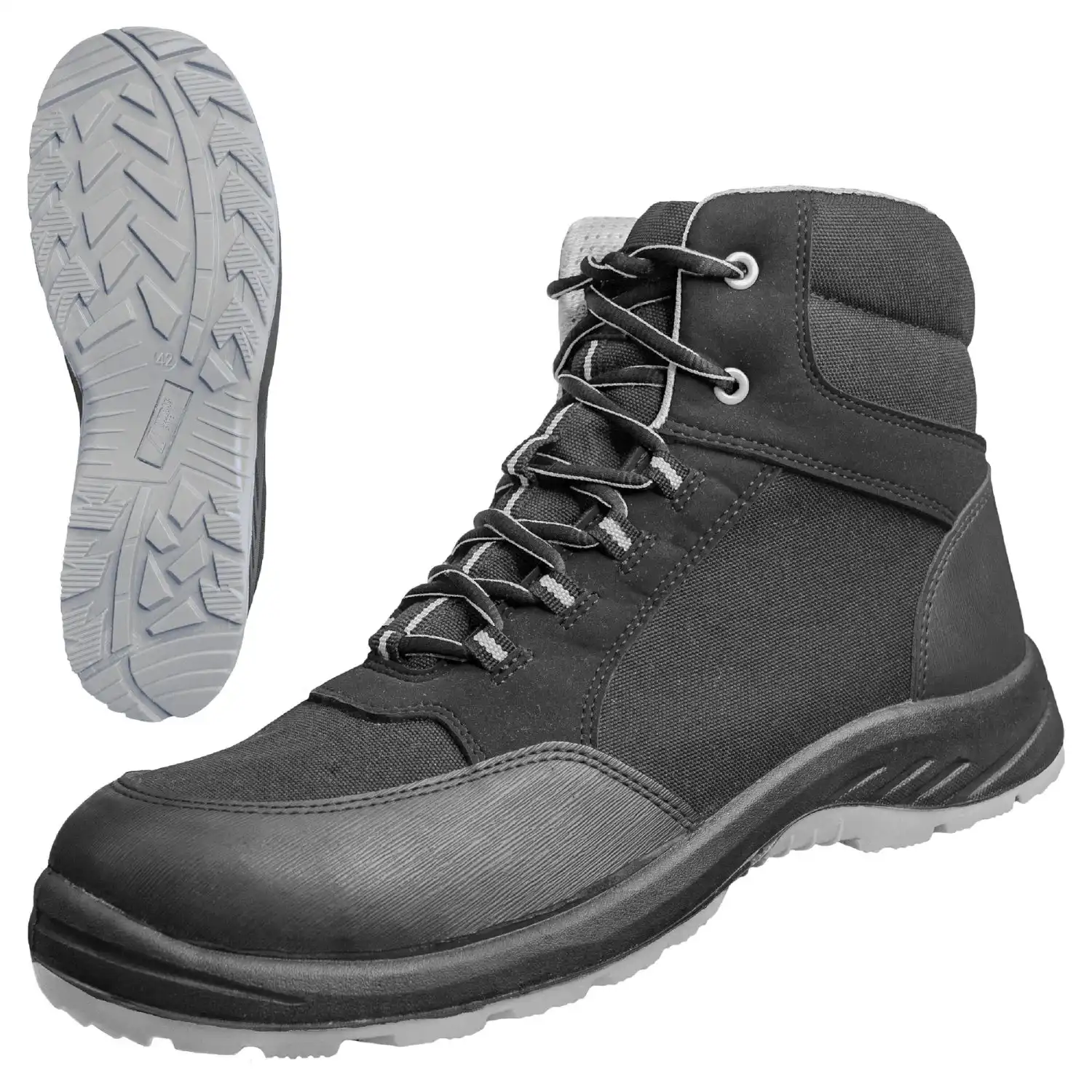 Sicherheitshochschuhe S3S "SOLID STEP" grau in 42 - Thumbnail 1