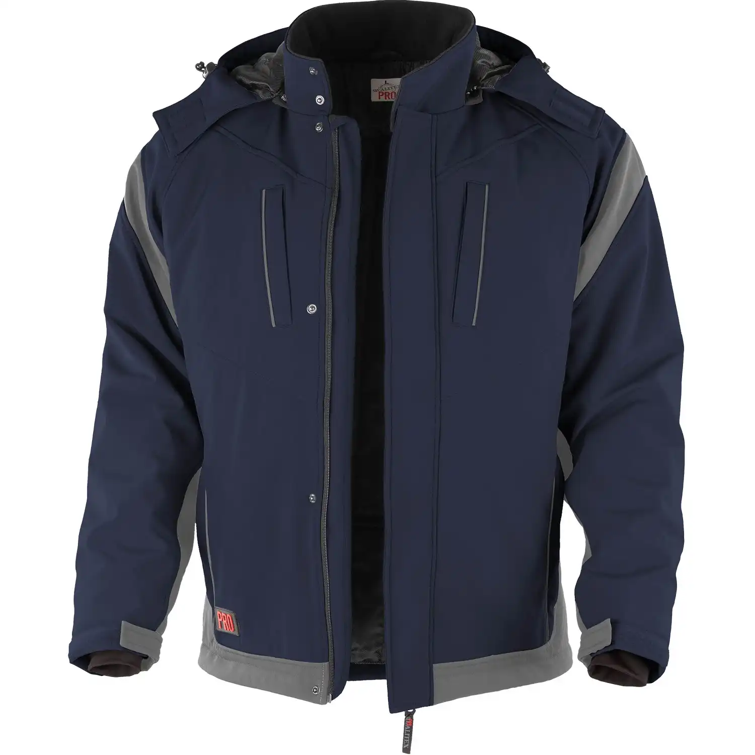 Winter Softshelljacke "PRO" in marine/grau, L - Bild 1