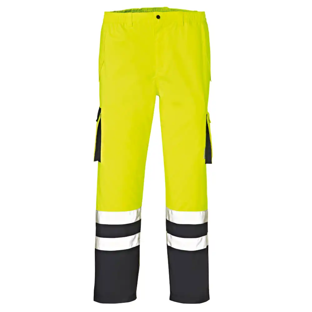 Warnschutz Regenhose "BALTIMORE" gelb/marine in S - Bild 1