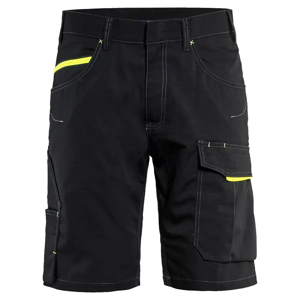 Service-Shorts "1499" in schwarz/gelb, C44 - Bild 1
