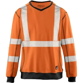 Warnschutz Sweatshirt &quot;COLUMBUS&quot; Orange, 4XL
