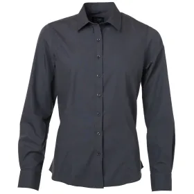 Damen Langarm Bluse &quot;JN677&quot; M, carbon