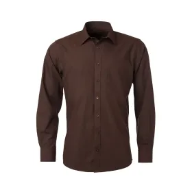 Langarm Hemd &quot;JN678&quot; L, brown