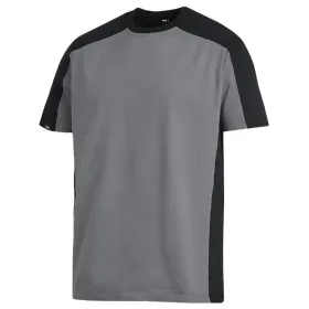 T-Shirt zweifarbig &quot;MARC&quot; L, grau/schwarz