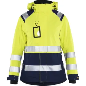 Damen Warnschutz Regenjacke &quot;4904&quot; 3XL, gelb/marine